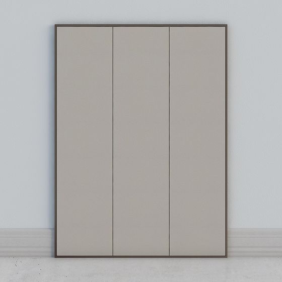 Stylish Minimalist Door 3D model for Interior Design