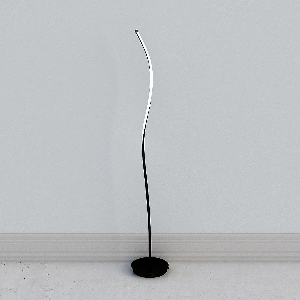 Streamlined Floor Lamp 3D model