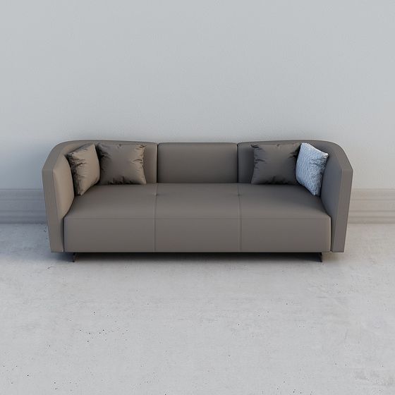 Low Poly Modern Sofa 3D model