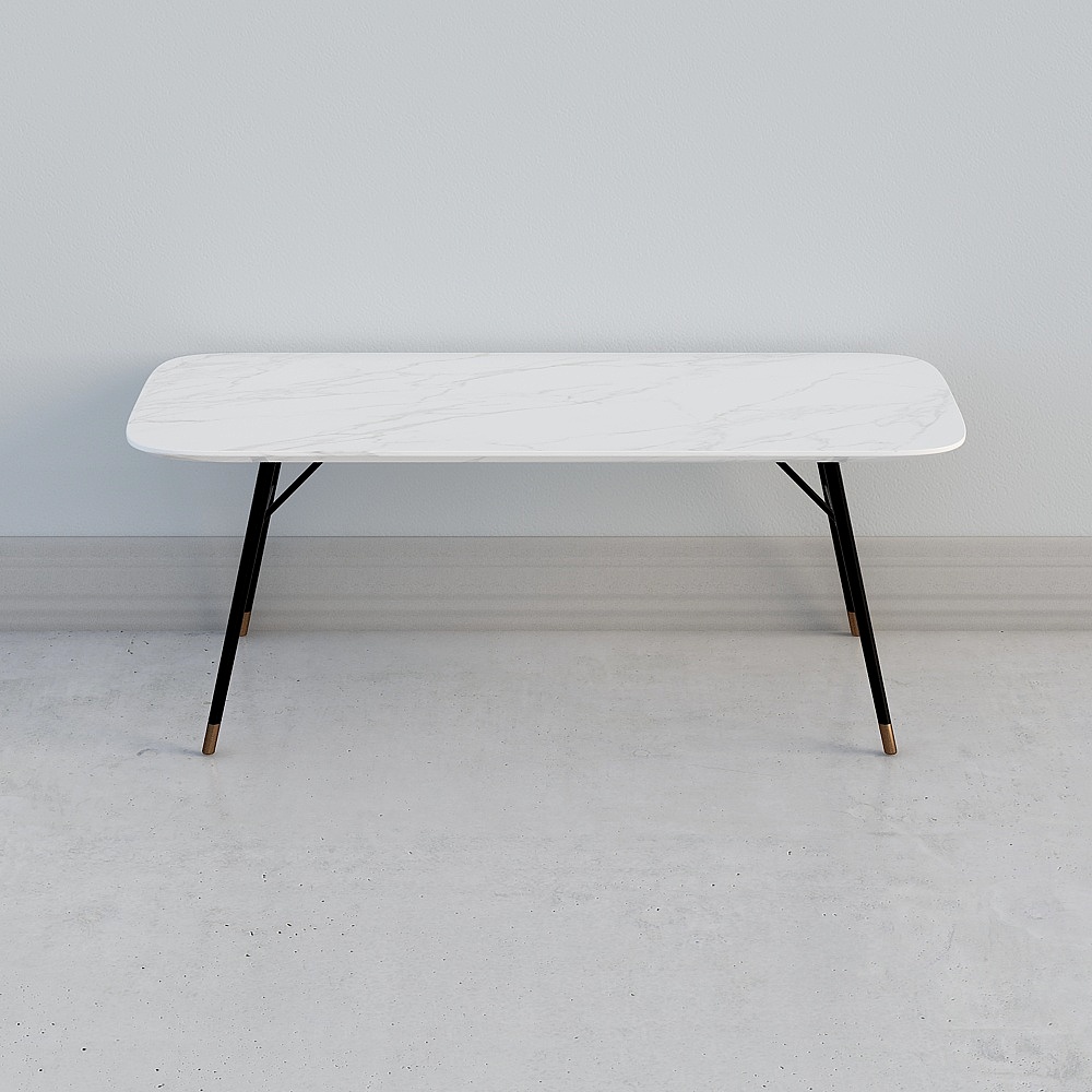Elegant Marble Dining Table 3D model