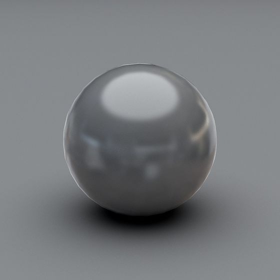 Metallic Gloss Sphere 3D model