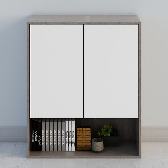 Contemporary Urban Bookshelf 3D model for Creative Spaces