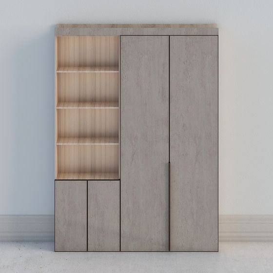 Earth Color Wardrobe 3D Model