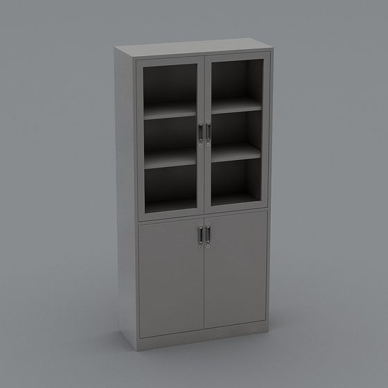 Modern Minimalist Bookcase 3D model