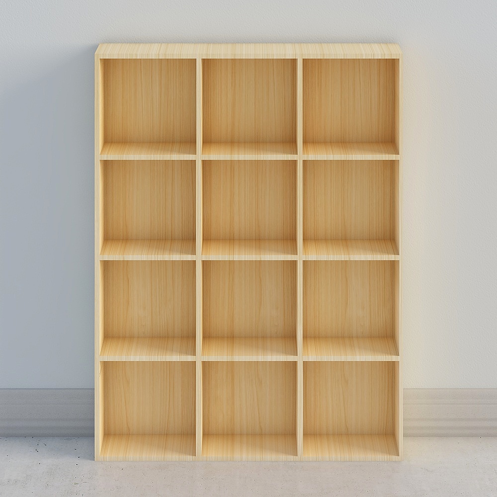 The window is empty of the bookshelf