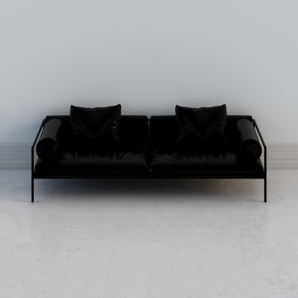 Urban Escape Low-Poly Sofa 3D model