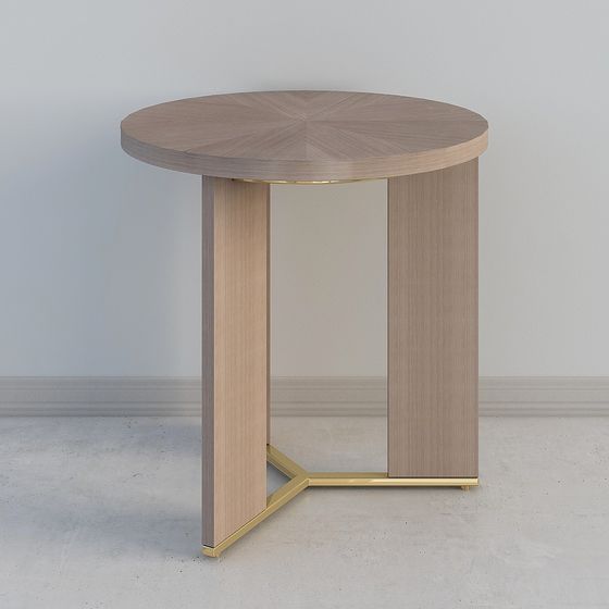 Elegant Round Table 3D model for Modern Spaces