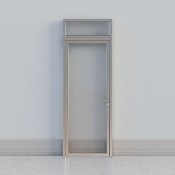 Sleek Low-Poly 3D Door Model for Creative Projects