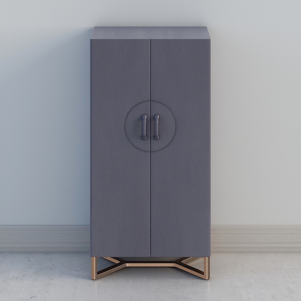 Stylish Minimalist Storage Cabinet 3D model