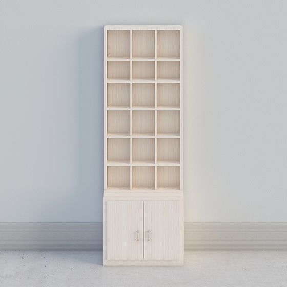 Modern Minimalist Bookshelf 3D model