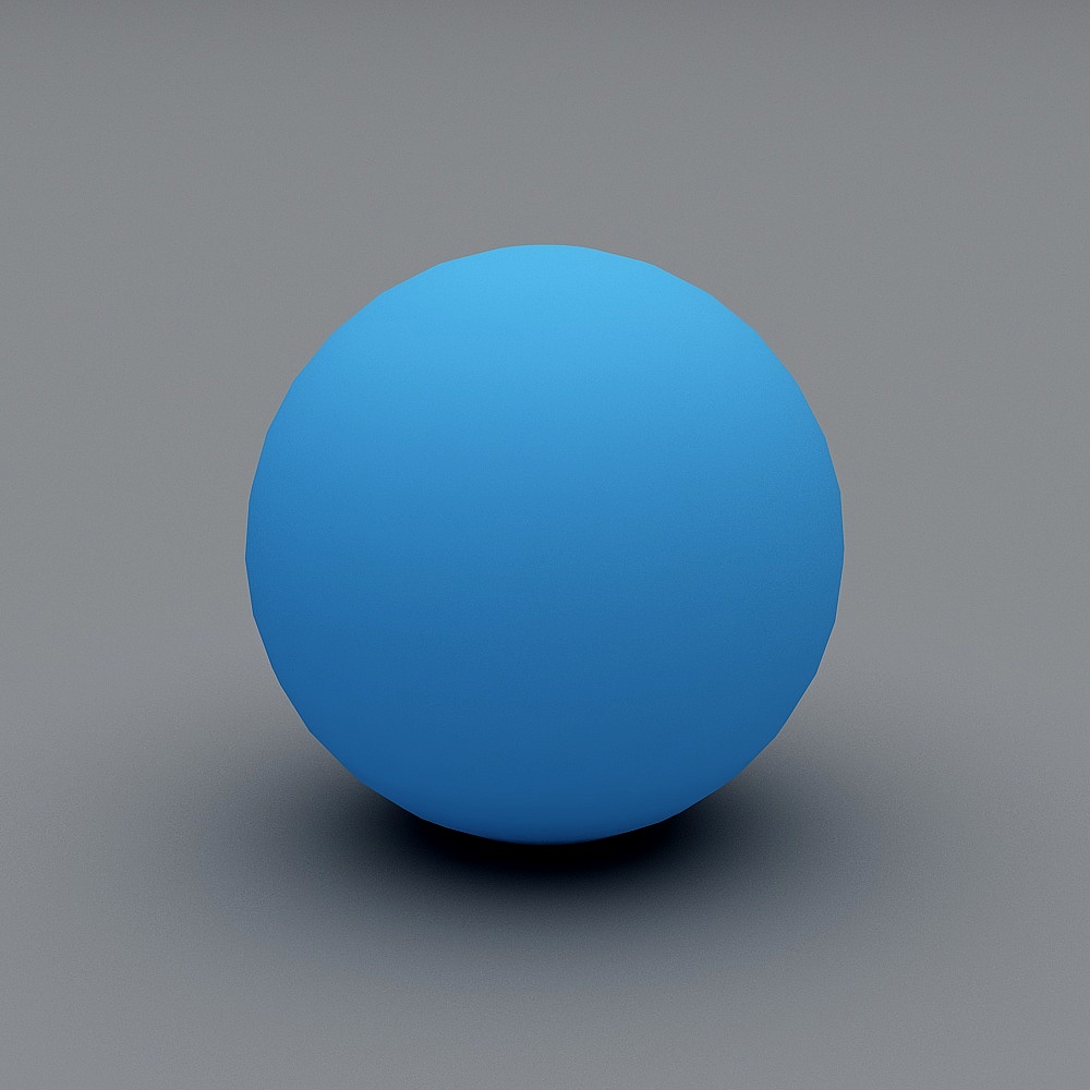 Pure Blue Sphere 3D model