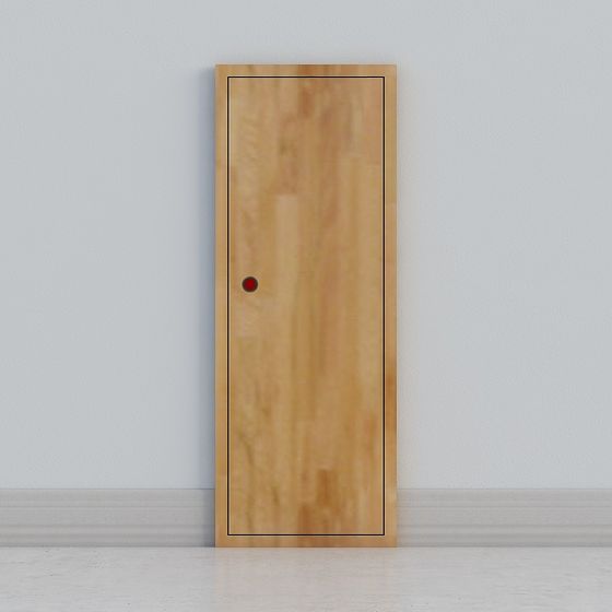 Stylish Wooden Door 3D model