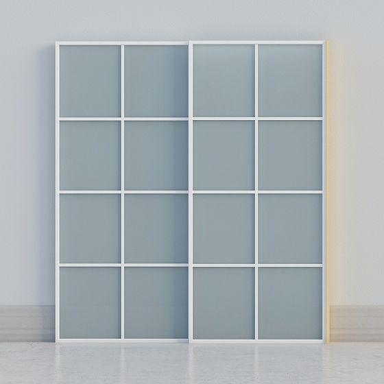 Glass Partition Screen 3D model