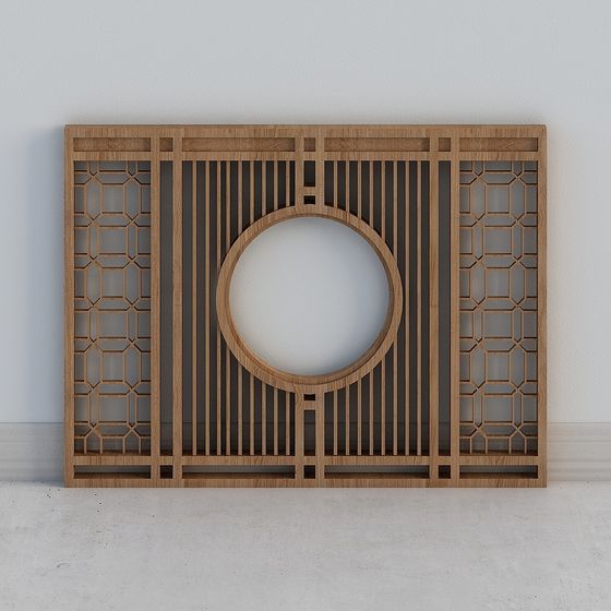 Eastern Window 3D model with Low Poly and High Detail Design