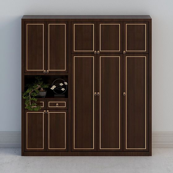 Elegant Storage Cabinet 3D model