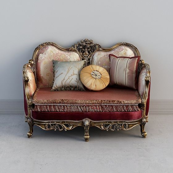 Luxurious Classic Modern Sofa 3D model for Creative Use