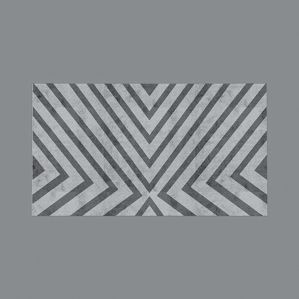 Unique Low-Polygon Geometric Texture 3D model