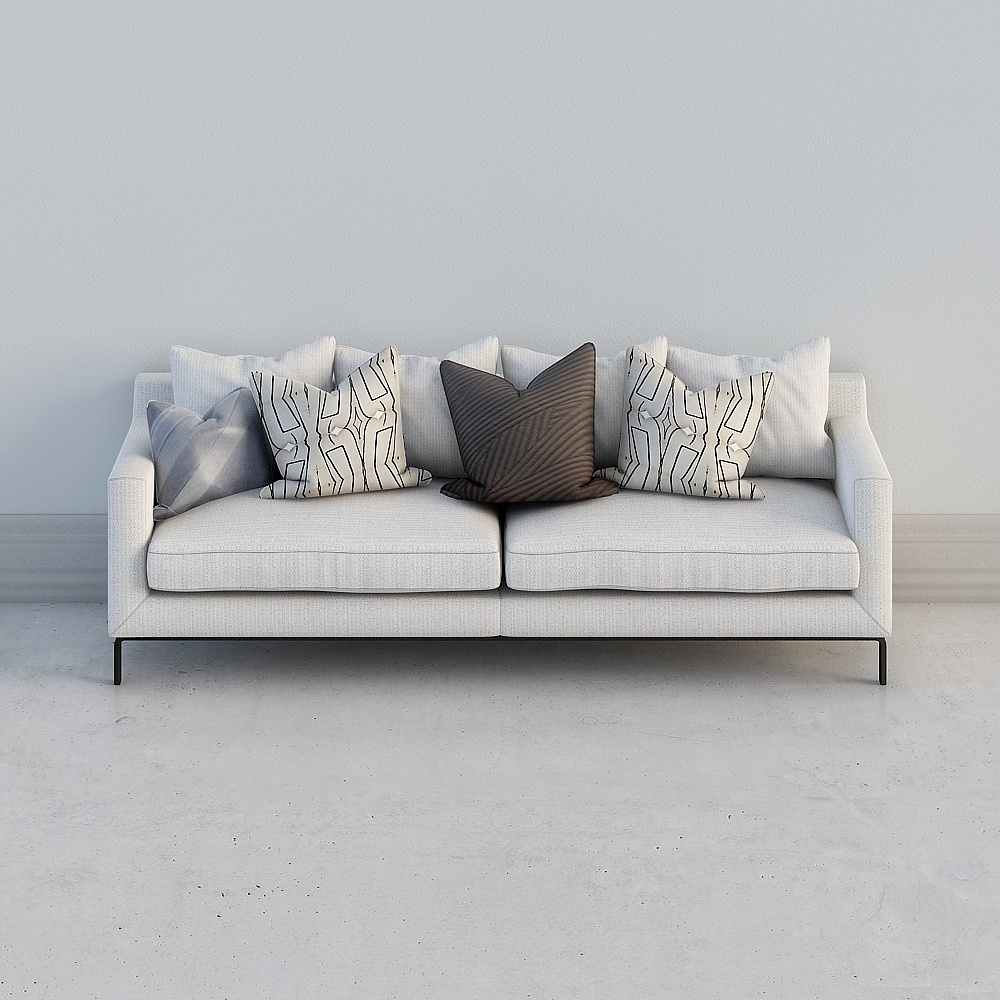 Urban Comfort Low-Poly Sofa 3D Model