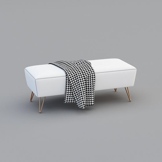 Urban Rest Bench 3D model for Modern Interiors