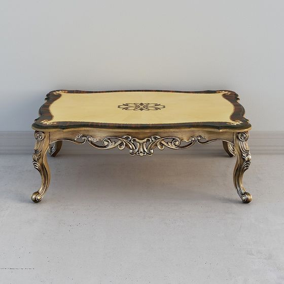 Elegant Vintage Coffee Table 3D model