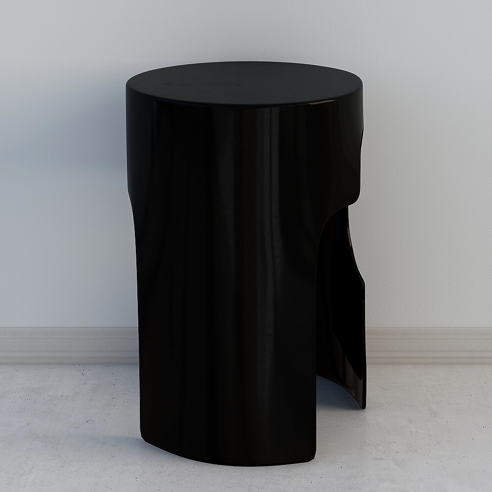 Sleek Low-Poly Side Table 3D model
