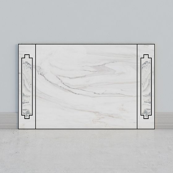 Elegant Marble Panel 3D model