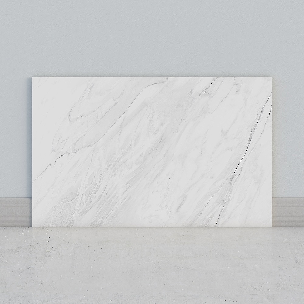 Elegant White Marble Floor 3D model