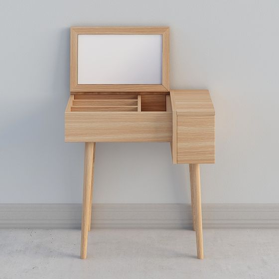 Minimalist Vanity Table 3D model for Interior Design