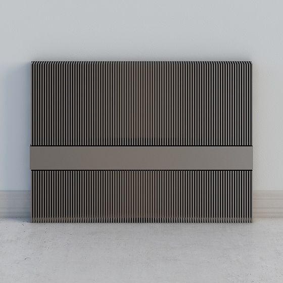 Urban Stripes Low-Poly Art Installation 3D model