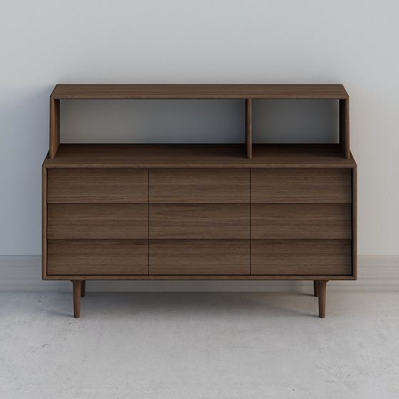 Mid-Century Modern Dresser 3D model