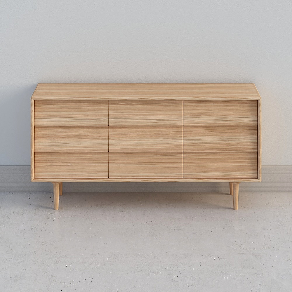 Ожидание людей для забора, наклонный шкаф с девятью ведрами из дуба