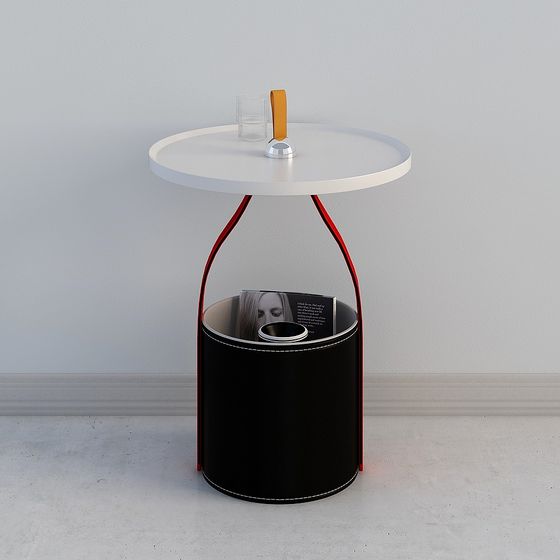 Contemporary Urban Corner Side Table 3D model