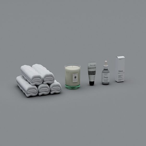 Elegant Minimalist Lifestyle Products 3D model