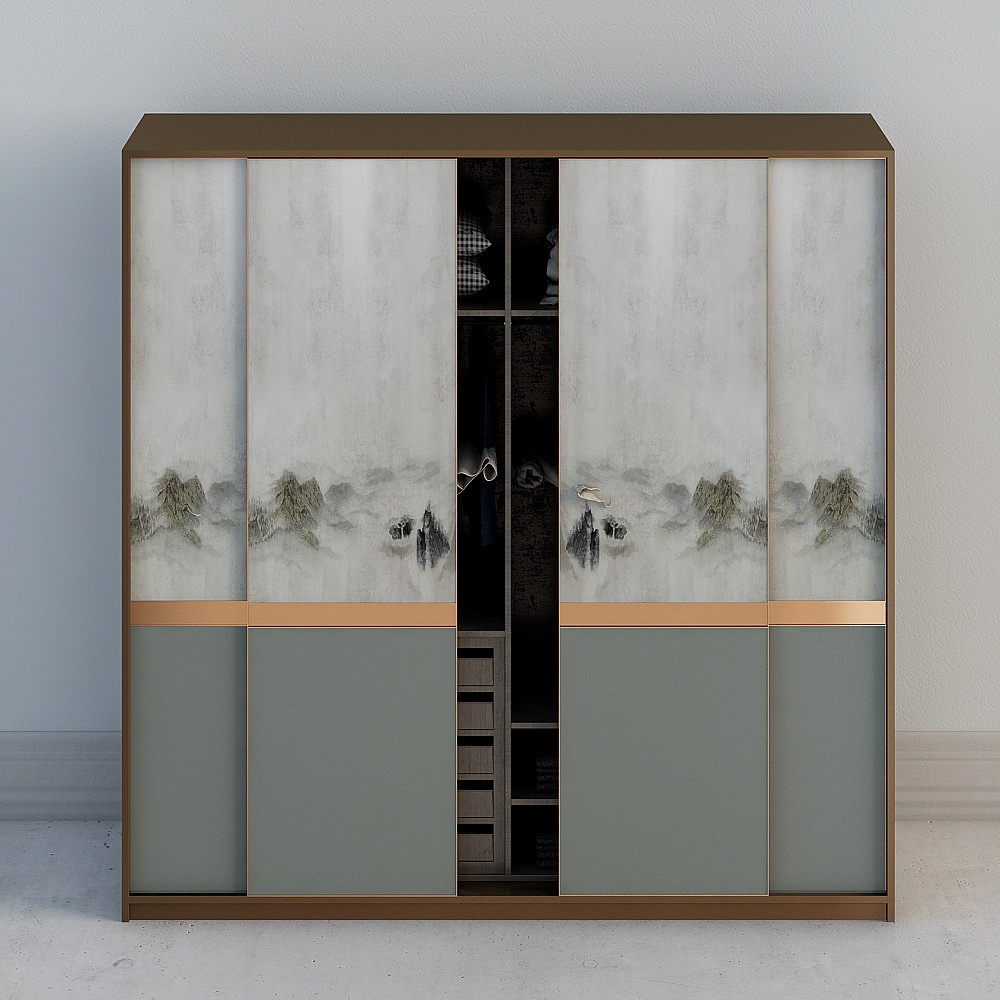 Modern Wardrobes,Earth color+Black