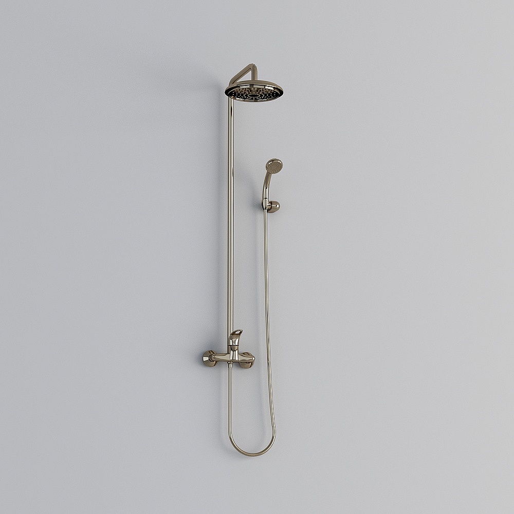 Elegant Shower System 3D model for Modern Spaces