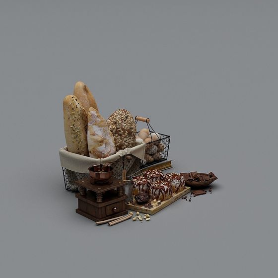 Warm Bakery 3D Model for Creative Projects