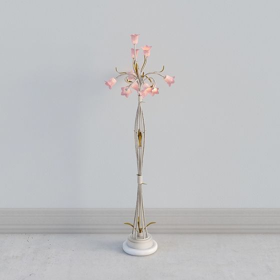 Floral Bloom Floor Lamp 3D model