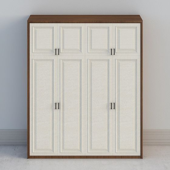 Elegant Minimalist Wardrobe 3D model