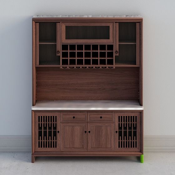 Vintage Wine Cabinet 3D model