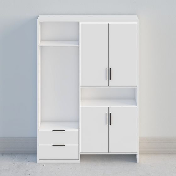 Urban Storage Cabinet 3D model for Modern Spaces
