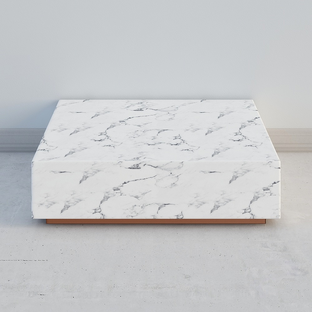 Uefa Art Brano/Nordic Living Room White Marble Square Coffee Table Sofa Tea Table 297S-10