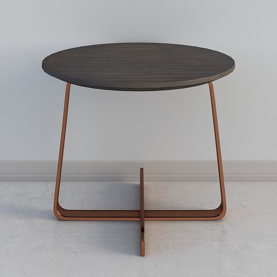 Polygon Table 3d Stylish Low-Polygon Round Table 3D model