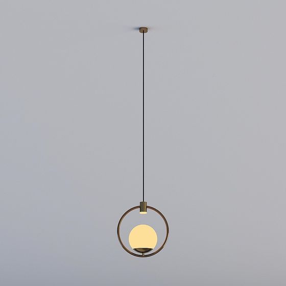 Ring Shadow Pendant Light 3D model