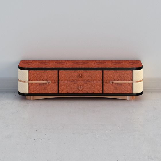 Art Deco Media Console 3D model for Creative Projects