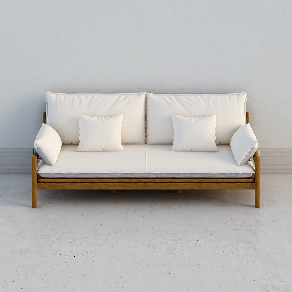 Ghế sofa 3 người S-551 màu óc chó