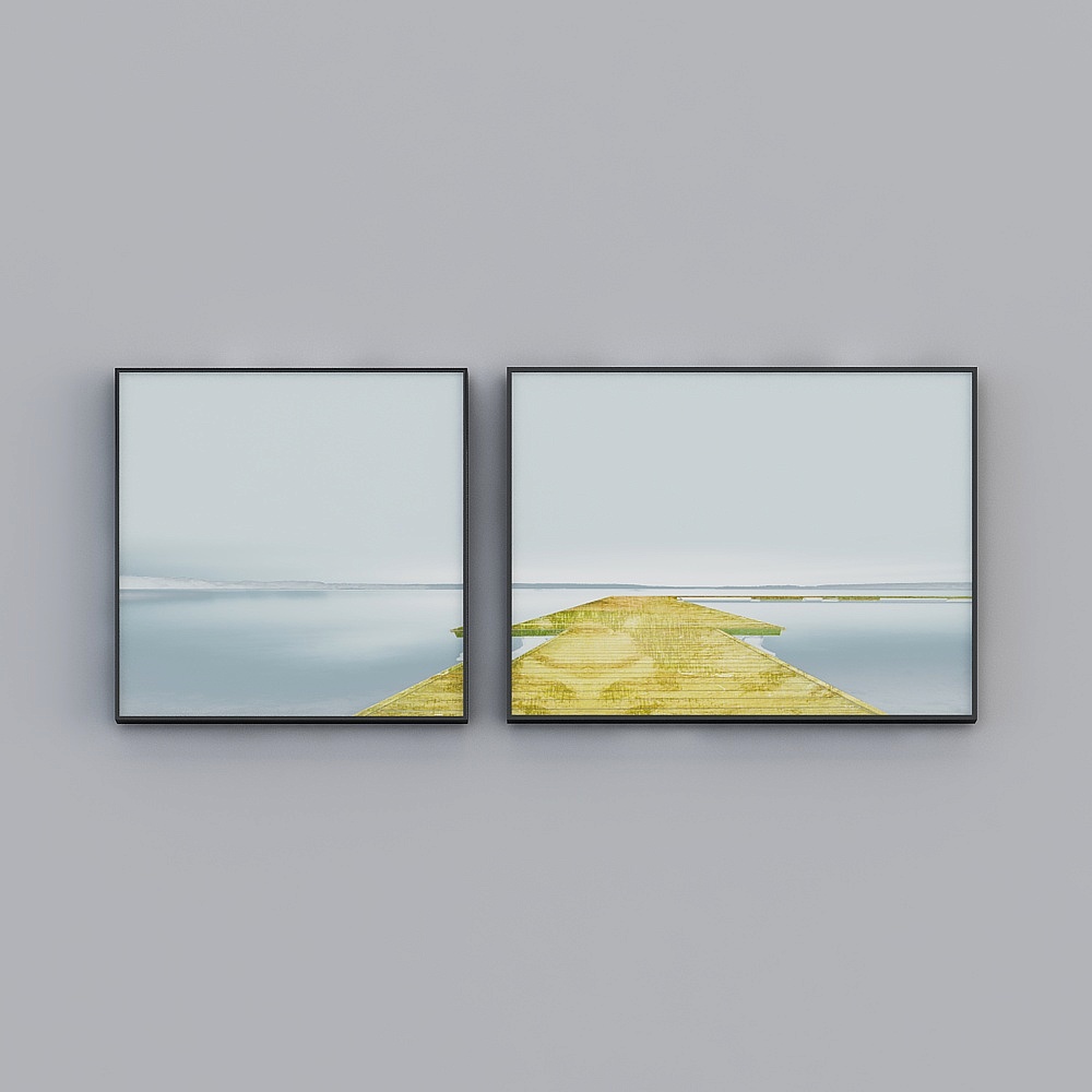 Glorious Fine Paintings - Simple Modern -L-17580-1-2-Landscape Decoration Paintings