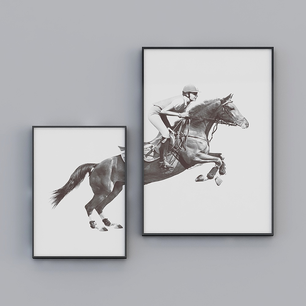 Glorious Fine Painting - Simple Modern - L-15206-1-2- Animal Pattern Decorative Painting