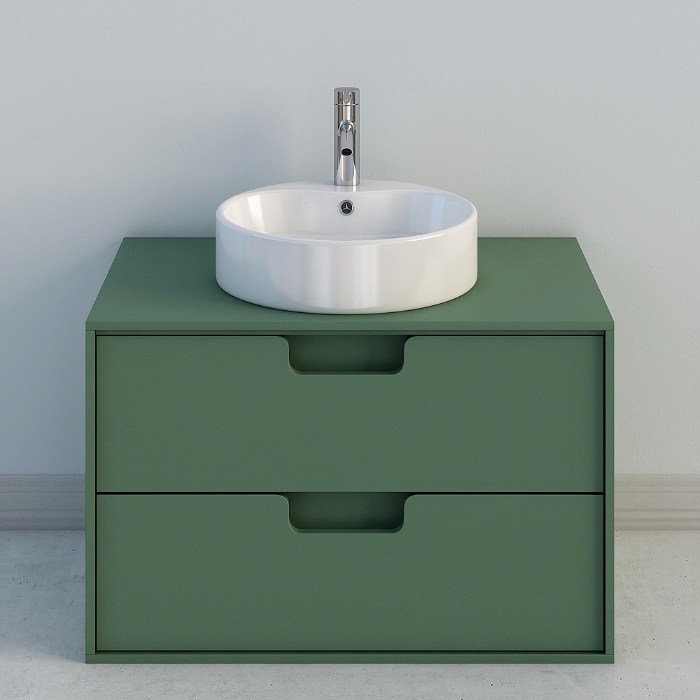 Modern Minimalist Bathroom Cabinet 3D model