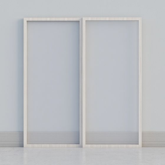 Double Glass Door 3D Model for Contemporary Spaces