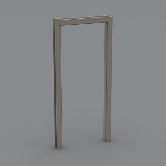 Stylish Metal Door Frame 3D model for Creative Spaces